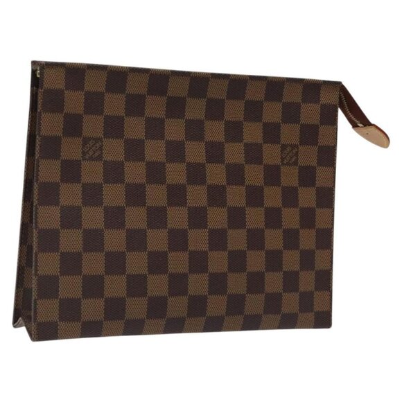 LOUIS VUITTON Damier Ebene Posh Toilette 26 Pouch N47543 LV Auth 120246 - Picture 2 of 16